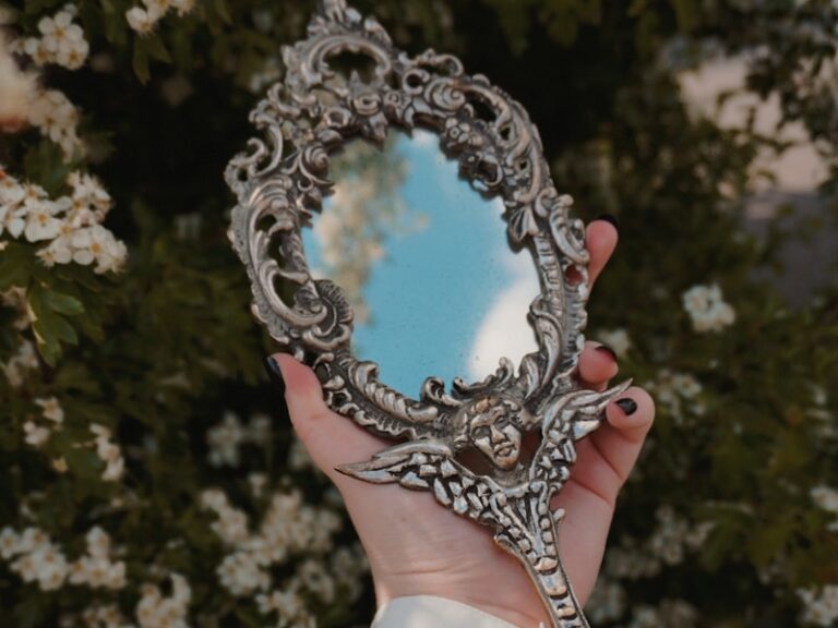 hand holding mirror. We want to think Jesus looks just like us.